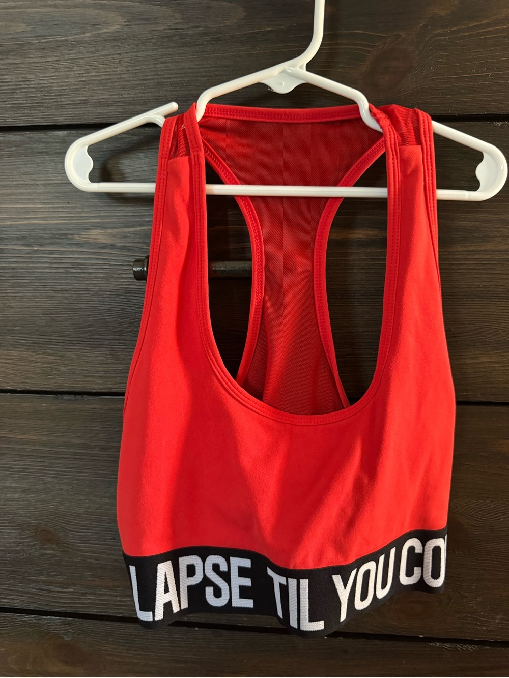 Red Racerback Sports Bralette - Women’s Sports Bra
